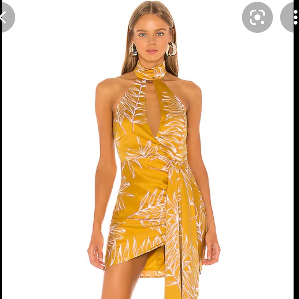 NWT Camila Coelho Antonia Dress in Gold